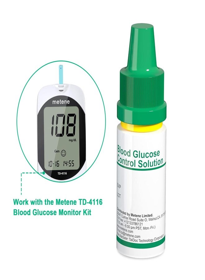 ميتين محلول التحكم ميتين TD-4116، المستوى 2، يُستخدم مع طقم مراقبة نسبة الجلوكوز في الدم ميتين TD-4116 - Image 3